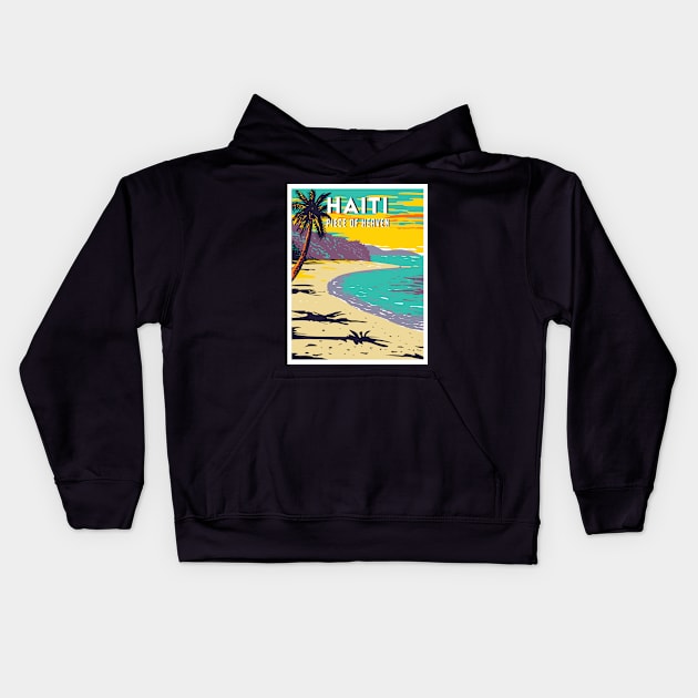 Haiti travel destination Kids Hoodie by NeedsFulfilled